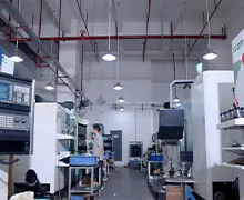 CNC parts processing workshop, equipped with multiple Gamma CNC lathes and milling machines