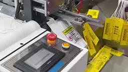 AS-570 Automatic Hang Tag Eyeleting & Stringing Machine