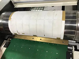 Die-cutting section