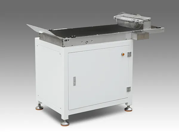 Belt shingled stacking delivery